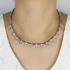 2025 New Cool Women Jewelry Gold Color Rock Punk CZ Paved Spike Geometric Charm Chain Necklace