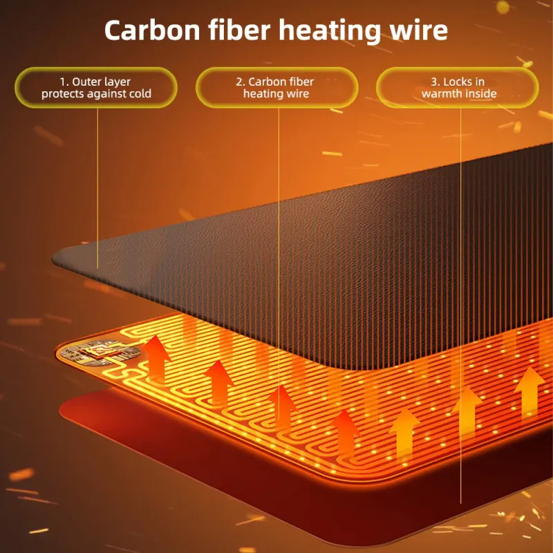 Electric Heating Hat Windproof Breathable Face Hood Warm Ski Mask Motorcycle Balaclava for Skiing Cycling