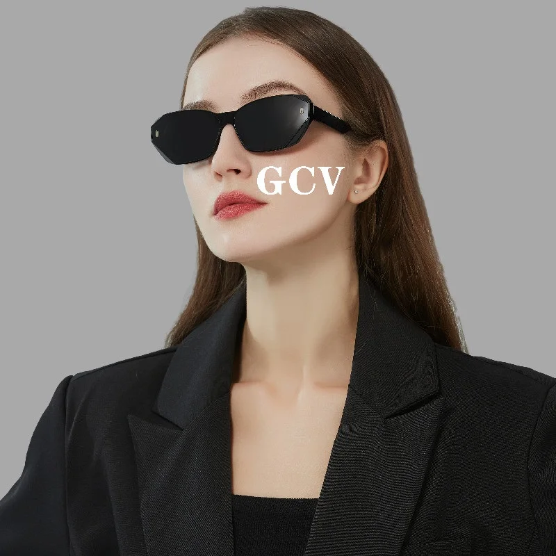 GCV Brand Acetate Cat Eye Polarized Sunglasses Women Fashion Outdoors Eyewear Uv400 Ultraviolet-Proof Quality Of Luxury Goods