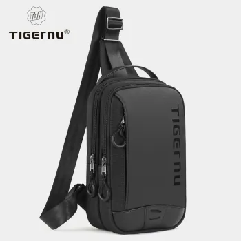 Tigernu Chest Bag For Men Cool Style Men Shoulder Bag 9.7inch IPad Bag Casual Male Crossbody Bag Lightweigt Mini Bags