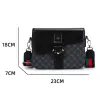 Fashionable Jacquard Pattern Men's Crossbody Bag High-End Casual Shoulder Bag for Commuting Business Waterproof Daily Sling Bag