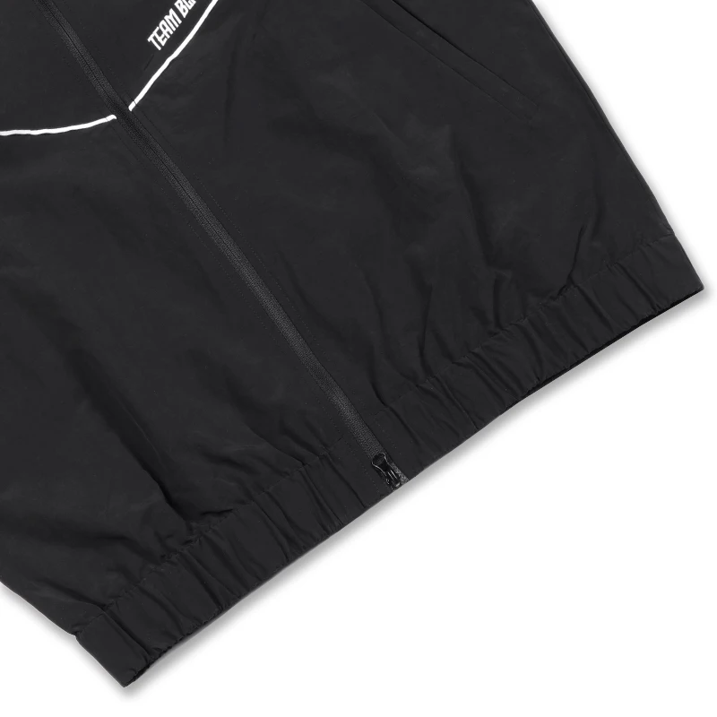 Jinx Team Black Jacket Unisex Windbreaker Sports Coat Men Women Loose Track Activewear Long Sleeve Top Embroidery Y2k Outerwears