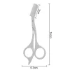 1Pcs Eyebrow Trimming Scissors with Combs Eyebrow Trimmer Kit Stainless Steel Grooming Eyebrow Shaping Scissors Tools