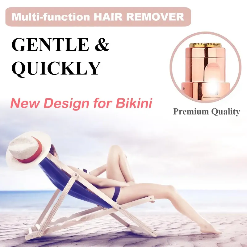 Finishing Touch Hair Remover Electric Razor for Women with LED Light Instant and Painless Portable Lipstick Hair Removal Tools