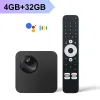 RockTek GX1 UHD Google TV 12 Box Netflix Google Certified 4GB 32G Realtek1325 Support Dolby Atmos 2T2R Wifi6 BT5.2 Android TVBox