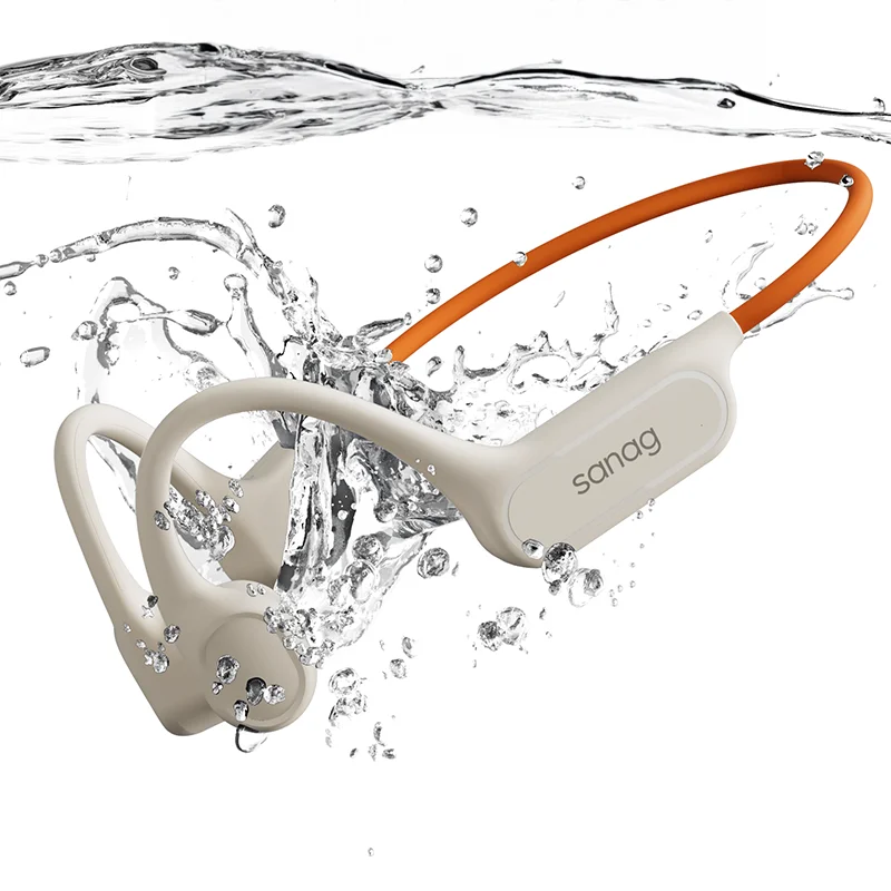 Sanag B33S Bone Conduction Bluetooth Earphones Open Ear IPX8 Swimming Headphones Choice 32GB Memory Wireless Headset MP3 Earbuds