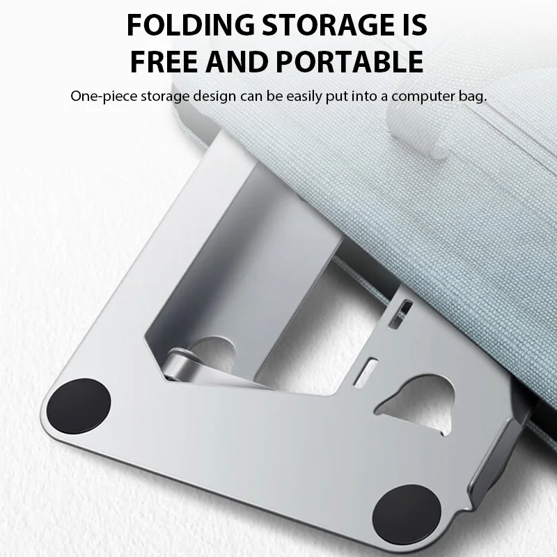 XMSJ Laptop Stand Adjustable Carbon Steel Notebook Tablet Stand Up to 17 Inch Macbook Laptop Portable Foldable Cooling Holder