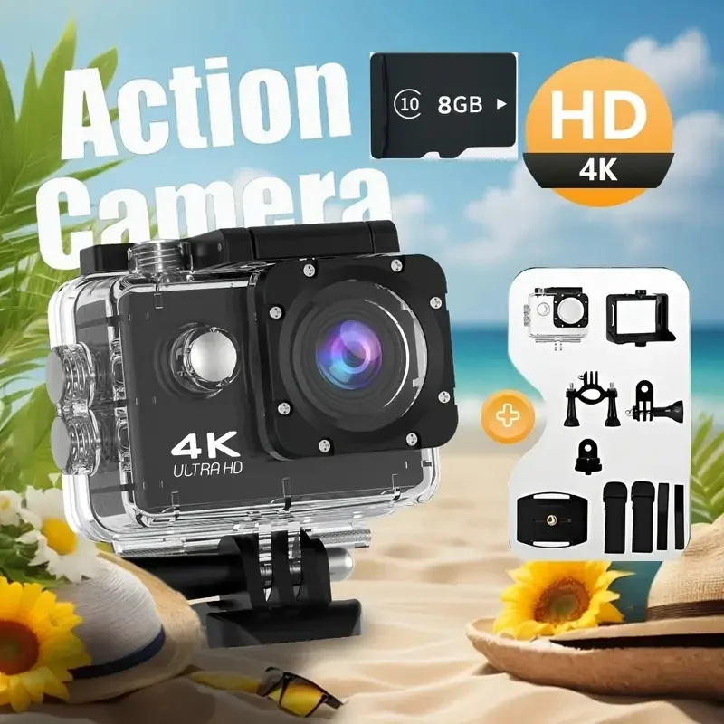 4K Action Camera 120° Wide Angle WiFi APP Control for Diving Skiing and Other Outdoor Shooting Scenarios Support