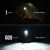 FLEXTAIL TINY HELIO 600Z - Headlamp, Headlight with Replaceable 700mAh Battery for Outdoor Camping Fishing Hiking Riding (2025)