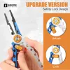 Booms Fishing X01 Aluminum Fishing Pliers Saltwater Fishing Multitool Hook Remover Line Cutting and Split Ring Fishing Tools