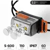 FLEXTAIL TINY HELIO 600Z - Headlamp, Headlight with Replaceable 700mAh Battery for Outdoor Camping Fishing Hiking Riding (2025)