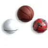 Multi-Use Wall-Mounted Ball Storage Rack - Wrought Iron Shelf for Basketball Football Display & Organization