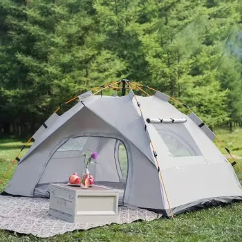 Lightweight Khaki Pop-Up Camping Tent Portable Folding Shelter for Hiking Camping Road Trips & Beach|Sunshade with Instant Setup