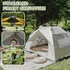 Lightweight Khaki Pop-Up Camping Tent Portable Folding Shelter for Hiking Camping Road Trips & Beach|Sunshade with Instant Setup