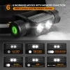 H25S headlamp 18650 headlight dual Luminus SST40 LED 1200lm USB Rechargeable lamp