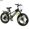 PUOU Children's Mountain Bike with Gears 20-inch Student Bike 22-inch Geared Bike 24-inch Mountain Bike Children's Bicycle