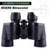 Professional Binoculars 80X80 Long Range 15000m HD Telescope Low light night vision for Hunting Camping Hiking Trave Sports