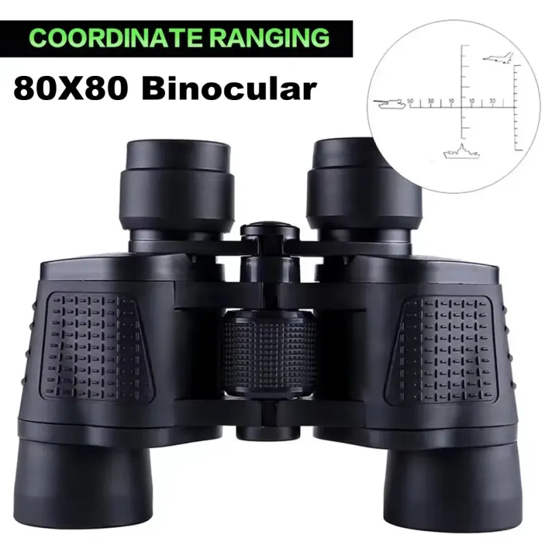 Professional Binoculars 80X80 Long Range 15000m HD Telescope Low light night vision for Hunting Camping Hiking Trave Sports