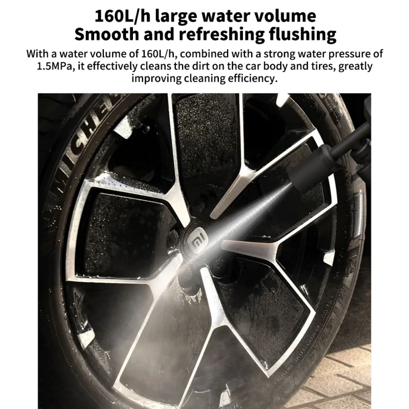 Original New Xiaomi Mijia Wireless Car Washer 2 160L/h Large Water Volum Efficient Flushing High Pressure Wireless cleaning