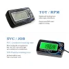 Inductive Tachometer Hour Meters 2 IN 1 Gauge Alert RPM Engine Hour Meter Backlit Resettable Tacho for Motorcycle ATV Lawn Mower