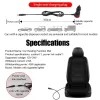 12-24V Car Heated Seat Cushion Warm Winter Universal Fast Heating Pad Seat Covers Swan Velvet Seat Protector for Tesla Benz etc.