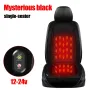 12-24V Car Heated Seat Cushion Warm Winter Universal Fast Heating Pad Seat Covers Swan Velvet Seat Protector for Tesla Benz etc.