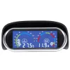 2 in 1 LCD Car Water Temp Gauge + Water Temperature Sensor 10mm Meter Voltmeter Voltage Digital Horizontal 12v 24v Voltage Meter
