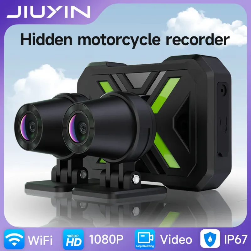 Dual 1080P Motorcycle DVR WiFi Smart Connect Front & Rear Waterproof Camera Recorder Motor Night Vision Motorcycles Dash Cam