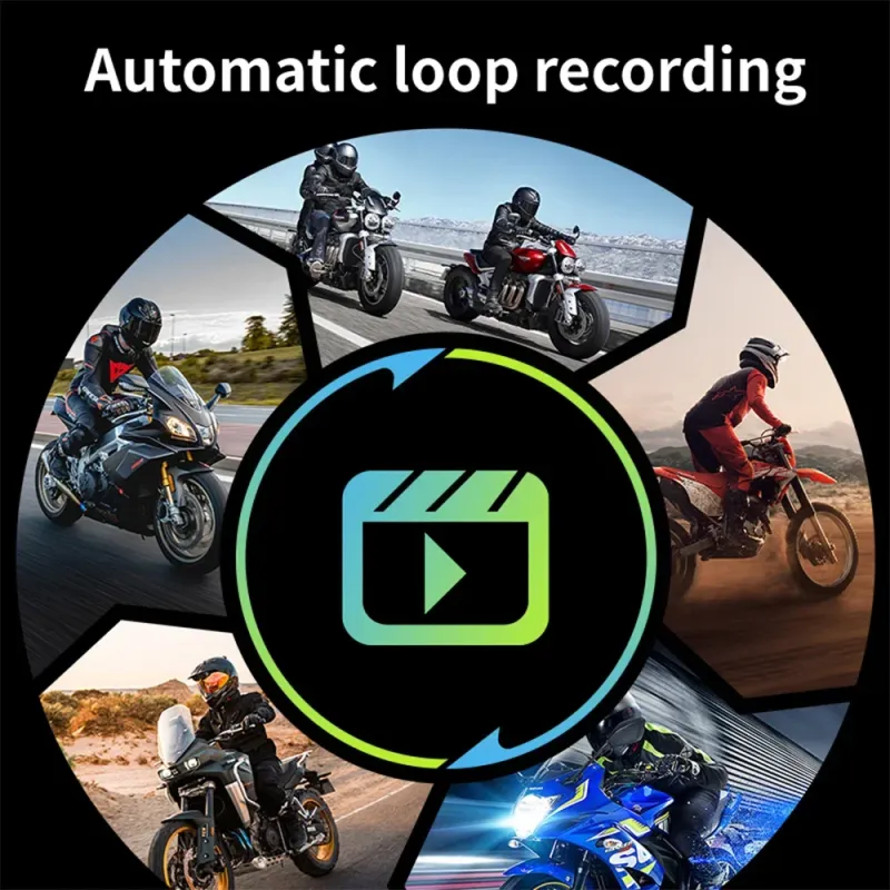 Dual 1080P Motorcycle DVR WiFi Smart Connect Front & Rear Waterproof Camera Recorder Motor Night Vision Motorcycles Dash Cam