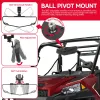 1.75-2 Inch UTV ATV Adjustable Rearview Mirror All-terrain Vehicle For Polaris RZR Center Rear View Mirror Exterior Accessories