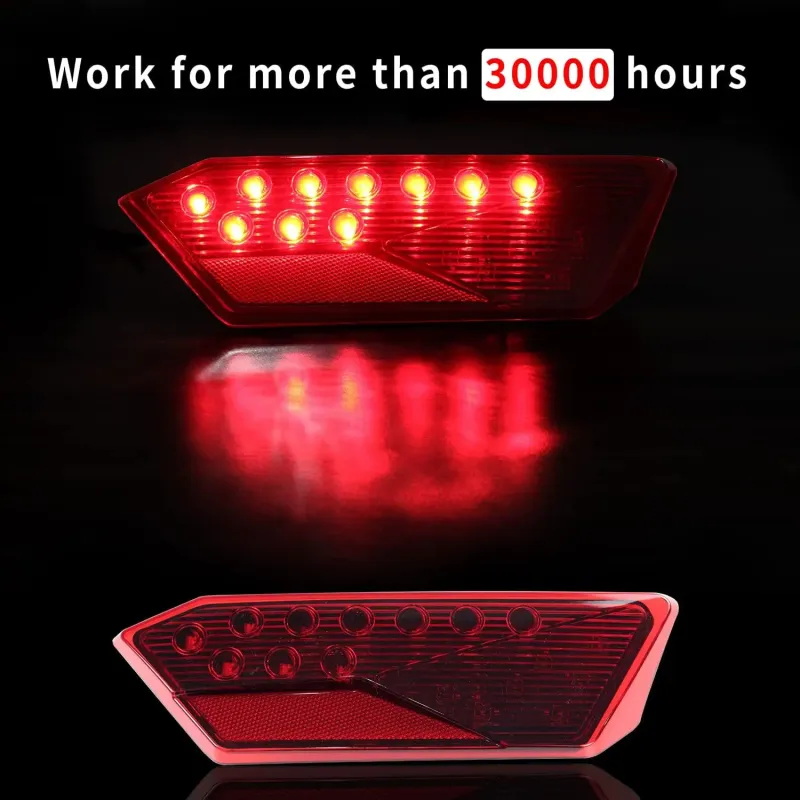 Atv Utv Led Brake Tail Light Assembly for Polaris Rzr 900 1000 S Xp Turbo 2014 2015 2016 2017 2018 Replaces 2412341 2412342