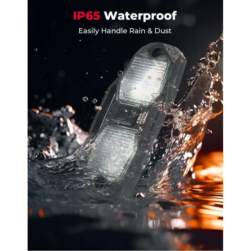 UTV Vehicle Cab Dome LED Light White Bright Waterproof Compatible with Polaris RZR Ranger Can-Am Maverick Defender 12V DC Power