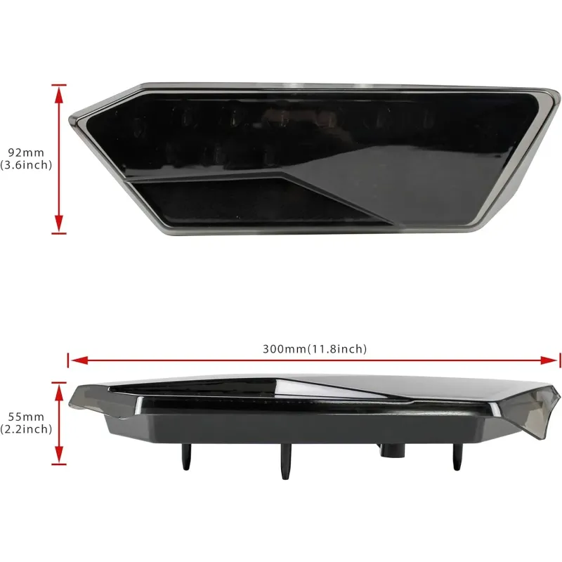 Atv Utv Led Brake Tail Light Assembly for Polaris Rzr 900 1000 S Xp Turbo 2014 2015 2016 2017 2018 Replaces 2412341 2412342