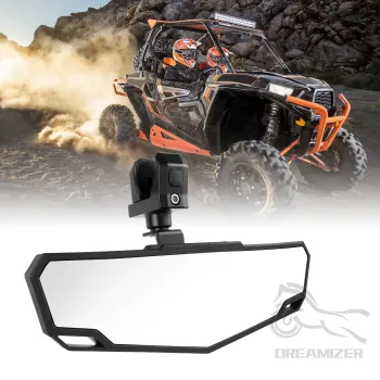 1.75-2 Inch UTV ATV Adjustable Rearview Mirror All-terrain Vehicle For Polaris RZR Center Rear View Mirror Exterior Accessories