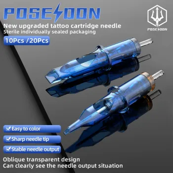 POSEIDON PRO MAX 100PCS Mixed Needle Professional Tattoo Cartridge Needles Membrane Safety Cartridges Disposable Tattoo Needle