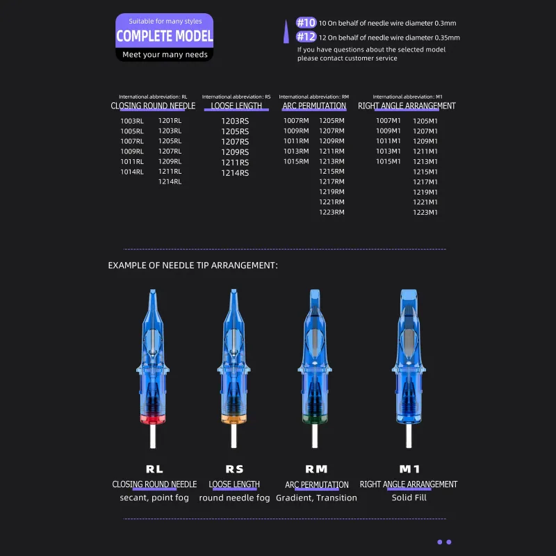 POSEIDON PRO MAX 100PCS Mixed Needle Professional Tattoo Cartridge Needles Membrane Safety Cartridges Disposable Tattoo Needle
