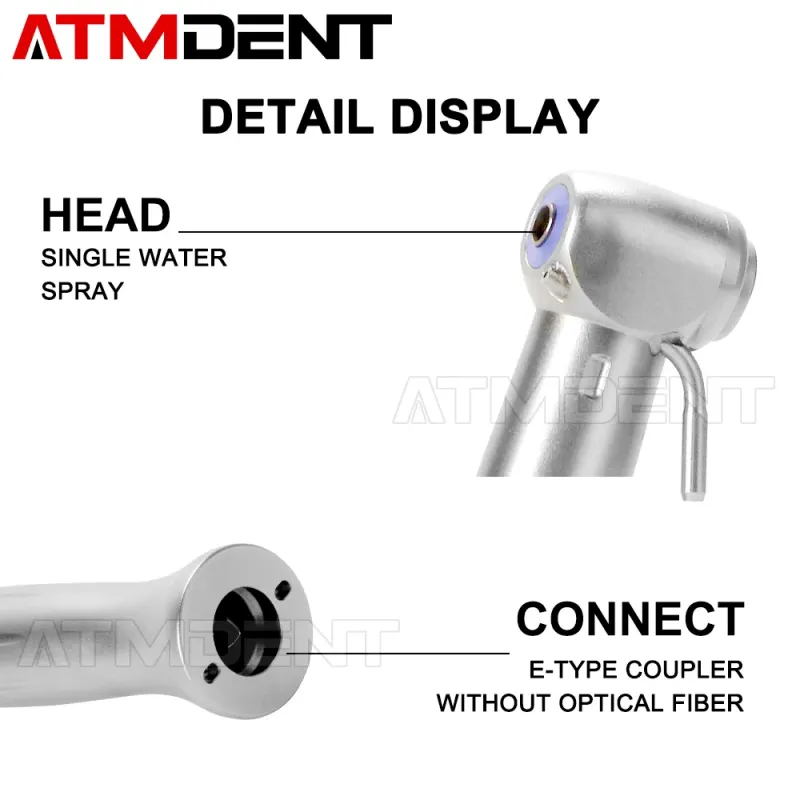 Dental 20:1 Implant Contra Angle Slow Low Speed Handpiece Fit for E Type Dental Implant Micromotor