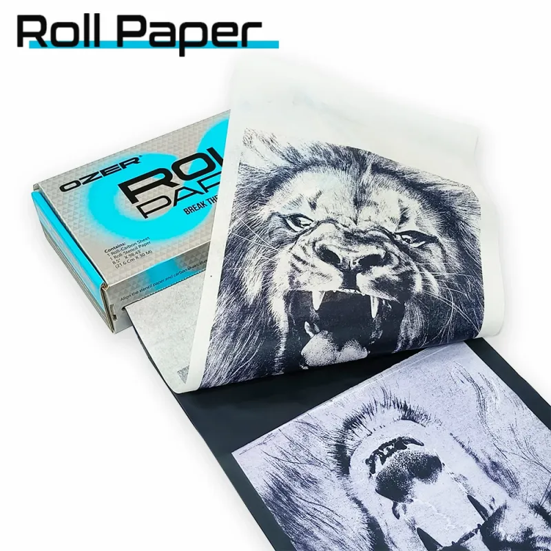 OZER Tattoo Transfer Paper Rolling Paper Thermal Copier Template Paper for Thermal Printer Tattoo Paper for Tattoo Supplies