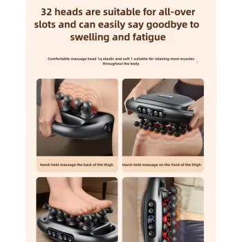 32 Massage Heads Massage Gun Deep Tissue Muscle Professional High Quality Wireless Frequency Vibration Red Light Masajeador