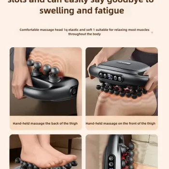 32 Massage Heads Massage Gun Deep Tissue Muscle Professional High Quality Wireless Frequency Vibration Red Light Masajeador