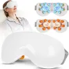 Eye Massager with Heat and Cooling 12 Vibration Node Rechargeable Eye Care Device with Bluetooth for Puffiness and Improve Sleep