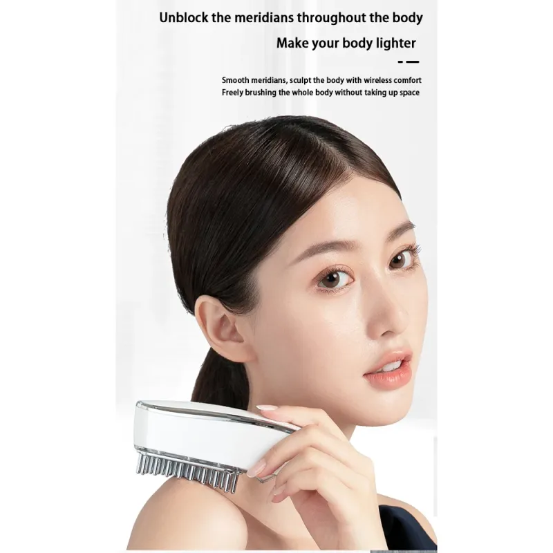EMS Micro Electric Import Hair Care Comb, Multi-function Meridian Massage Comb, USB Rechargeable Hair Massage Brush