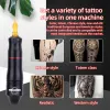 New Wireless Tattoo Pen Machine Kits Rotary Tattoo Gun 1500mAh Battery Power Supply LED Digital Display with Mix Tattoo Needles