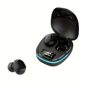 2026 Model Wireless Earbuds - LED Display, Touch Control, TWS In-Ear Design | Compatible with iOS/Android, Sleek Metallic Charging Case for Gaming & Sports