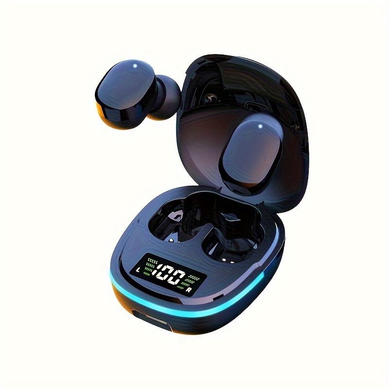 2026 Model Wireless Earbuds - LED Display, Touch Control, TWS In-Ear Design | Compatible with iOS/Android, Sleek Metallic Charging Case for Gaming & Sports